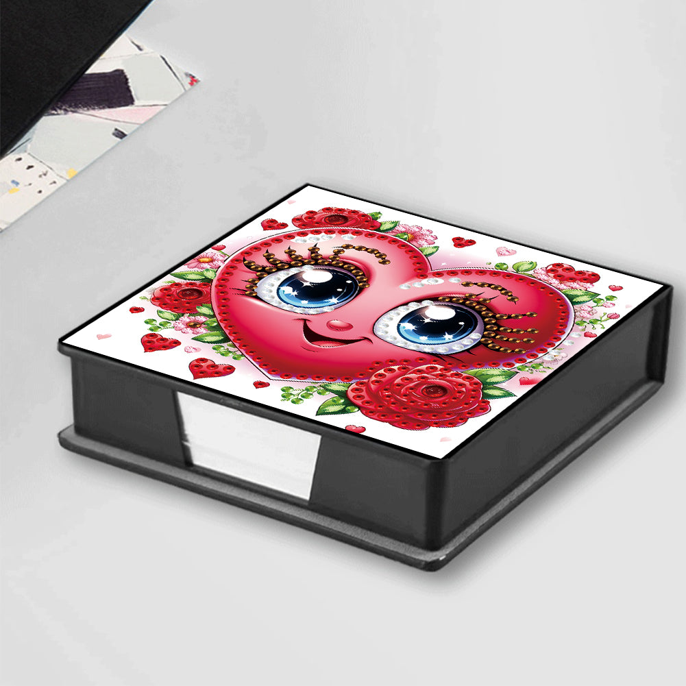 Leather 5D Diamond Painting Kit Note Box Diamond Art Notepad Box for Home Office