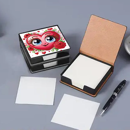 Leather 5D Diamond Painting Kit Note Box Diamond Art Notepad Box for Home Office