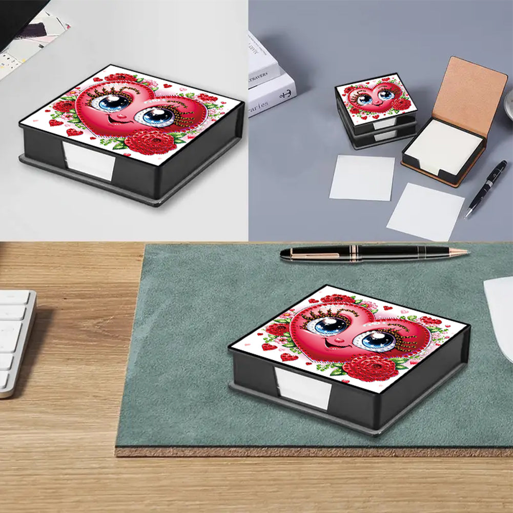 Leather 5D Diamond Painting Kit Note Box Diamond Art Notepad Box for Home Office