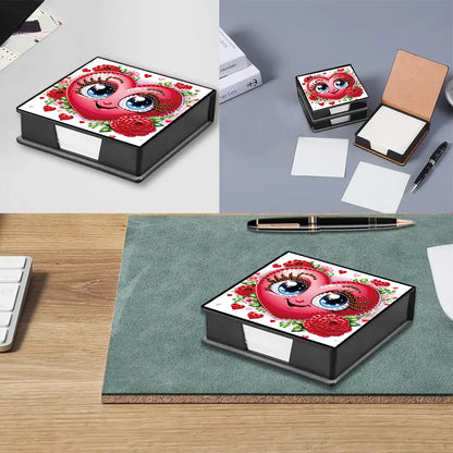 Leather 5D Diamond Painting Kit Note Box Diamond Art Notepad Box for Home Office