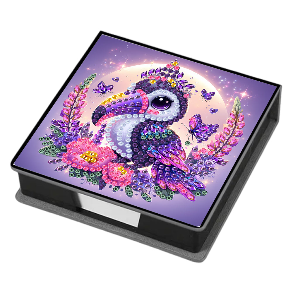 Leather 5D Diamond Painting Kit Note Box Diamond Art Notepad Box for Home Office