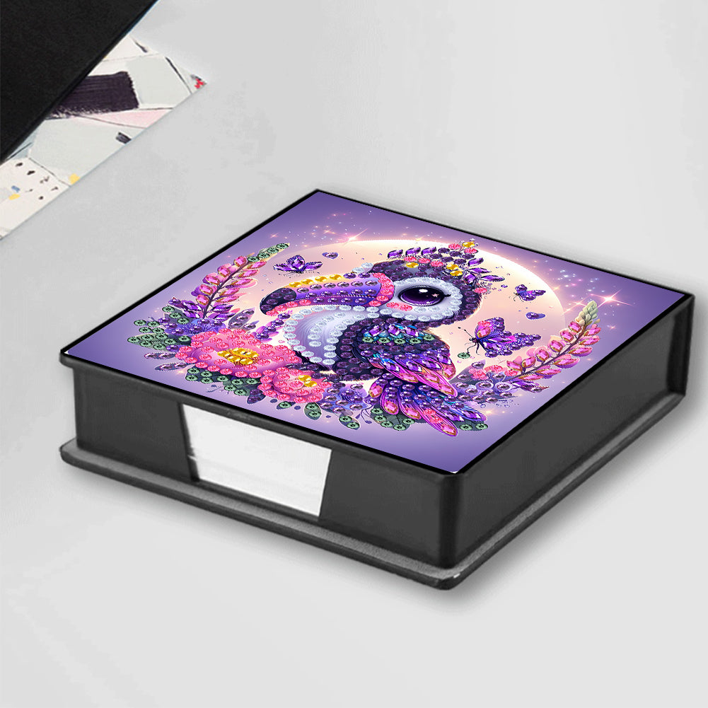 Leather 5D Diamond Painting Kit Note Box Diamond Art Notepad Box for Home Office