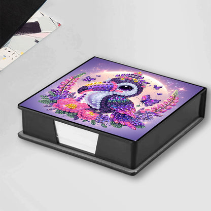 Leather 5D Diamond Painting Kit Note Box Diamond Art Notepad Box for Home Office
