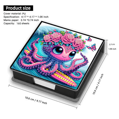 Leather 5D Diamond Painting Kit Note Box Diamond Art Notepad Box for Home Office
