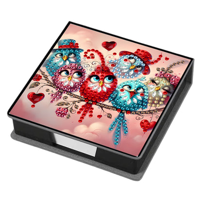 Leather 5D Diamond Painting Kit Note Box Diamond Art Notepad Box for Home Office
