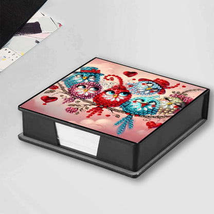 Leather 5D Diamond Painting Kit Note Box Diamond Art Notepad Box for Home Office