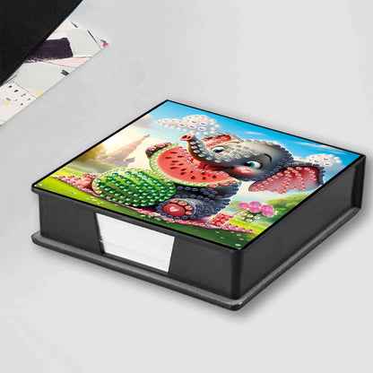 Leather 5D Diamond Painting Kit Note Box Diamond Art Notepad Box for Home Office