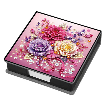Leather 5D Diamond Painting Kit Note Box Diamond Art Notepad Box for Home Office
