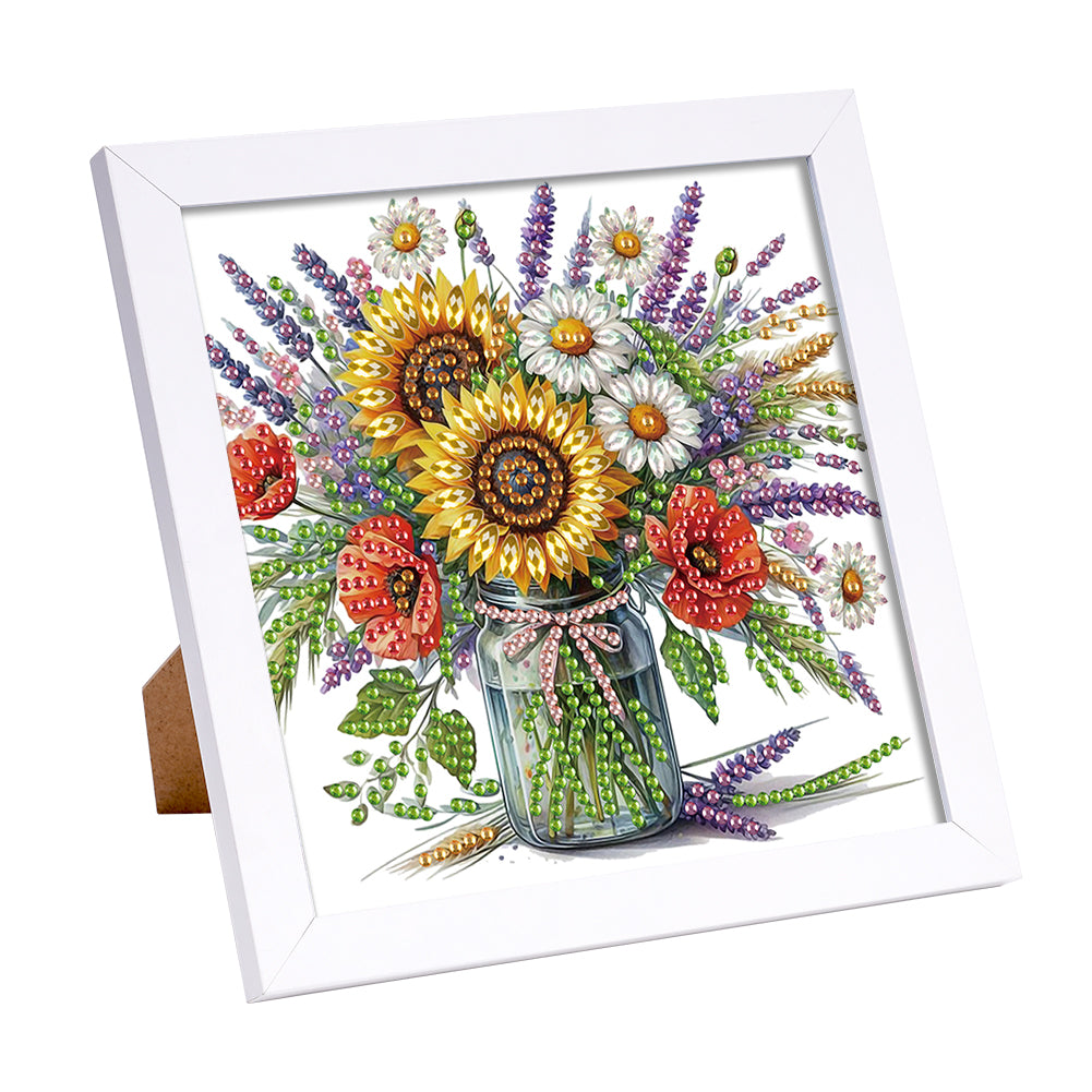 Butterfly Bouquet - Special Shaped Drill Diamond Painting 15*15CM