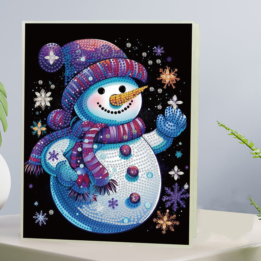 Snowman Special Shaped Diamond Painting Diary Book A5 Diamond Painting Notebooks