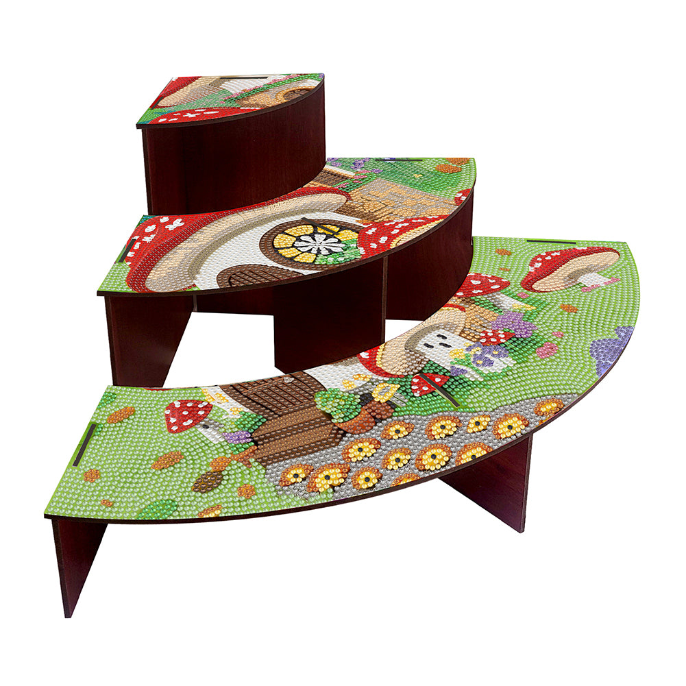 Wood Flowers Diamond Painting Organizer Rack Diamond Display Rack for Art Crafts