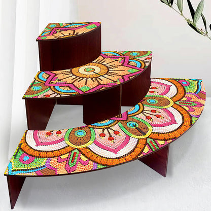 Wood Flowers Diamond Painting Organizer Rack Diamond Display Rack for Art Crafts