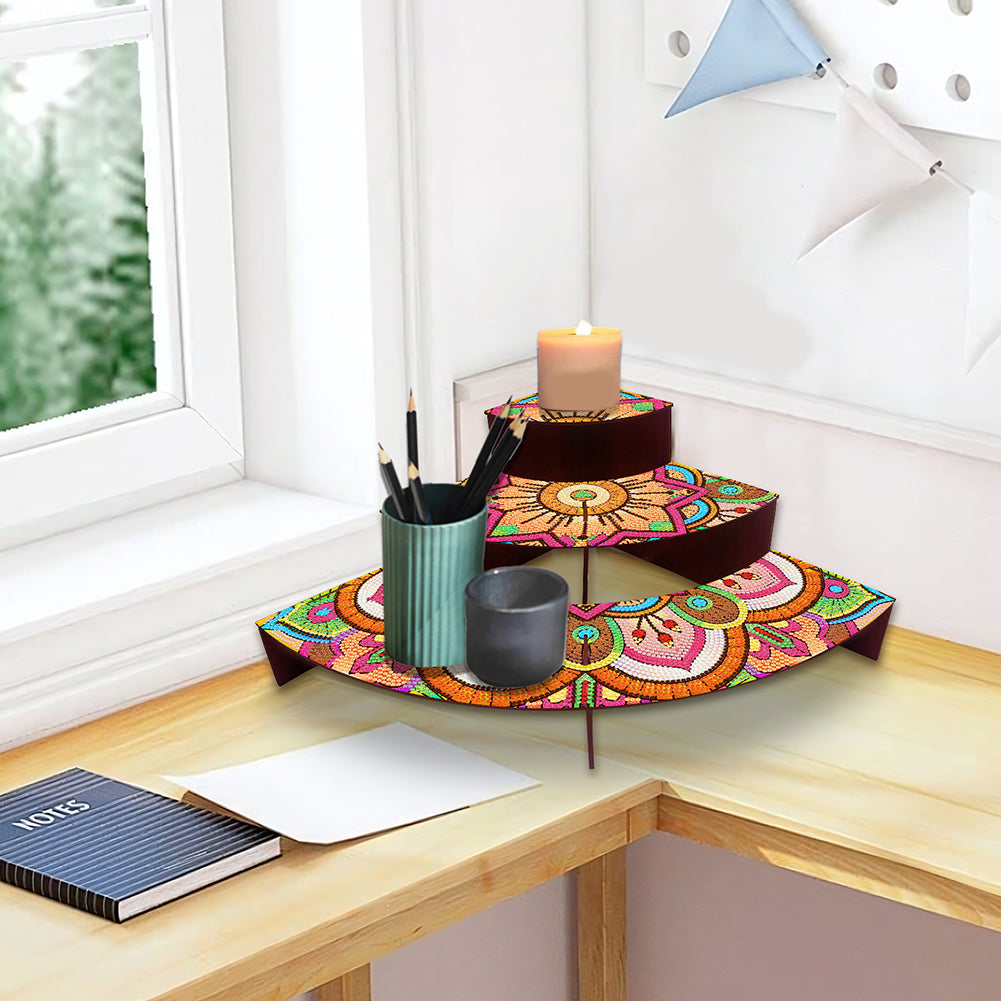 Wood Flowers Diamond Painting Organizer Rack Diamond Display Rack for Art Crafts