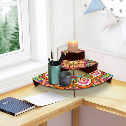 Wood Flowers Diamond Painting Organizer Rack Diamond Display Rack for Art Crafts
