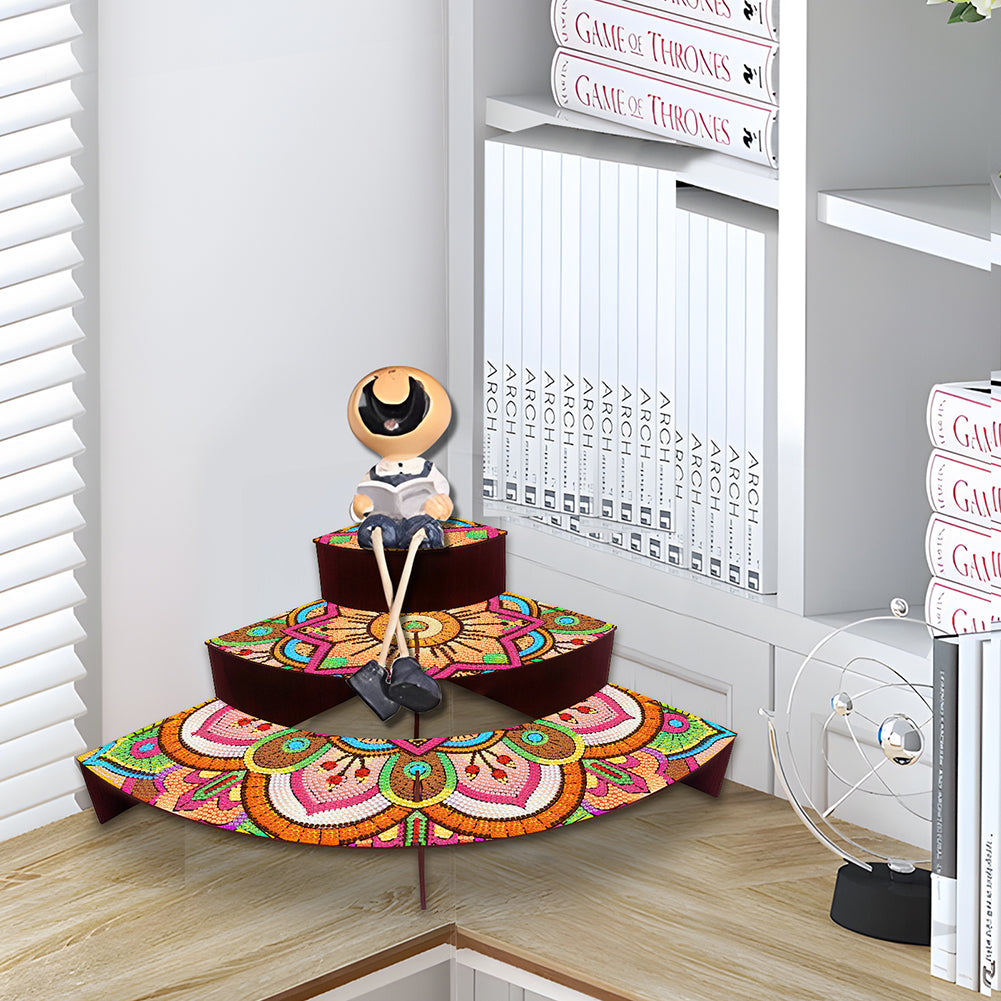 Wood Flowers Diamond Painting Organizer Rack Diamond Display Rack for Art Crafts