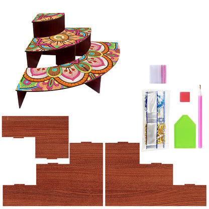 Wood Flowers Diamond Painting Organizer Rack Diamond Display Rack for Art Crafts