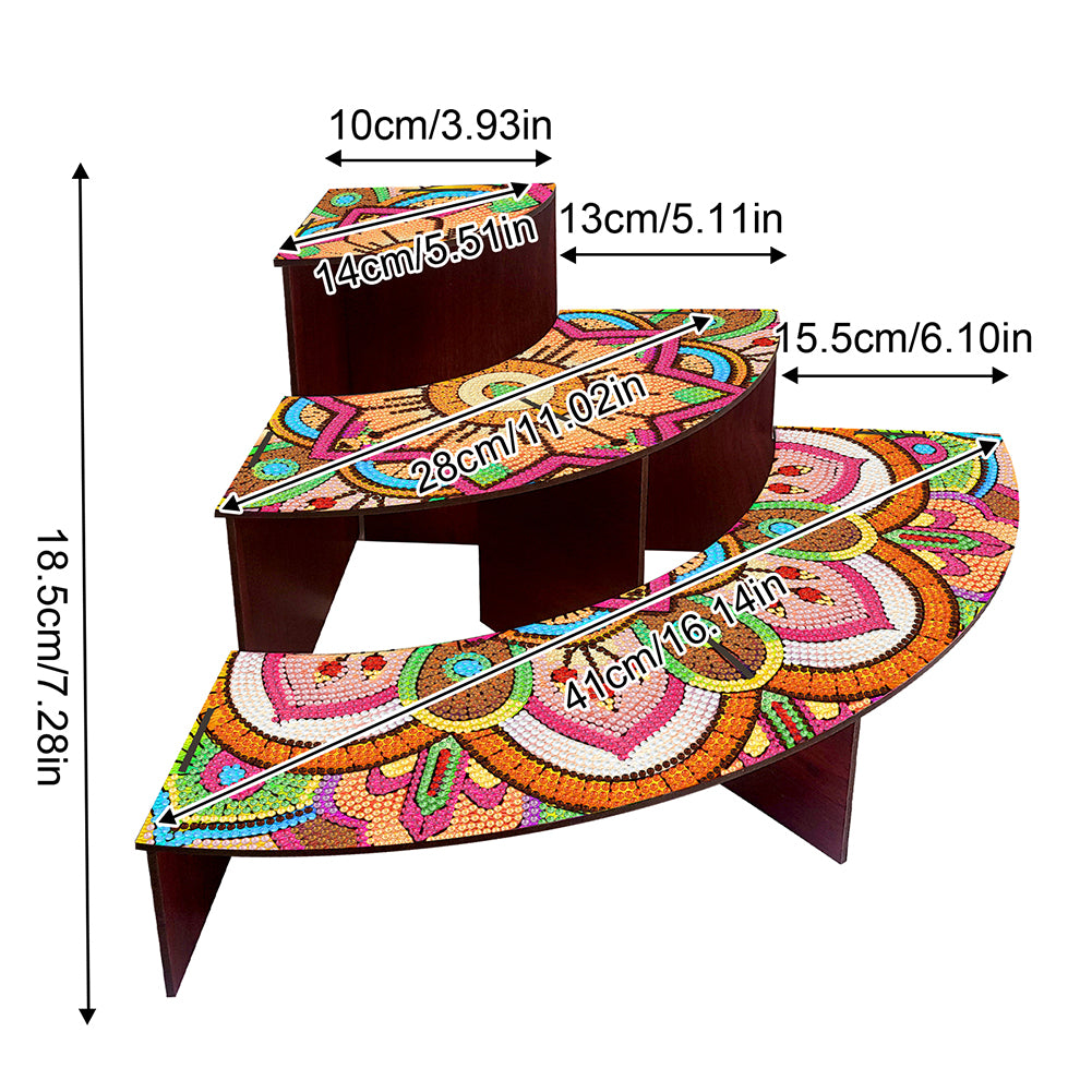 Wood Flowers Diamond Painting Organizer Rack Diamond Display Rack for Art Crafts