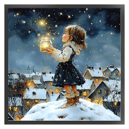 Girls - 14CT Stamped Cross Stitch 50*50CM