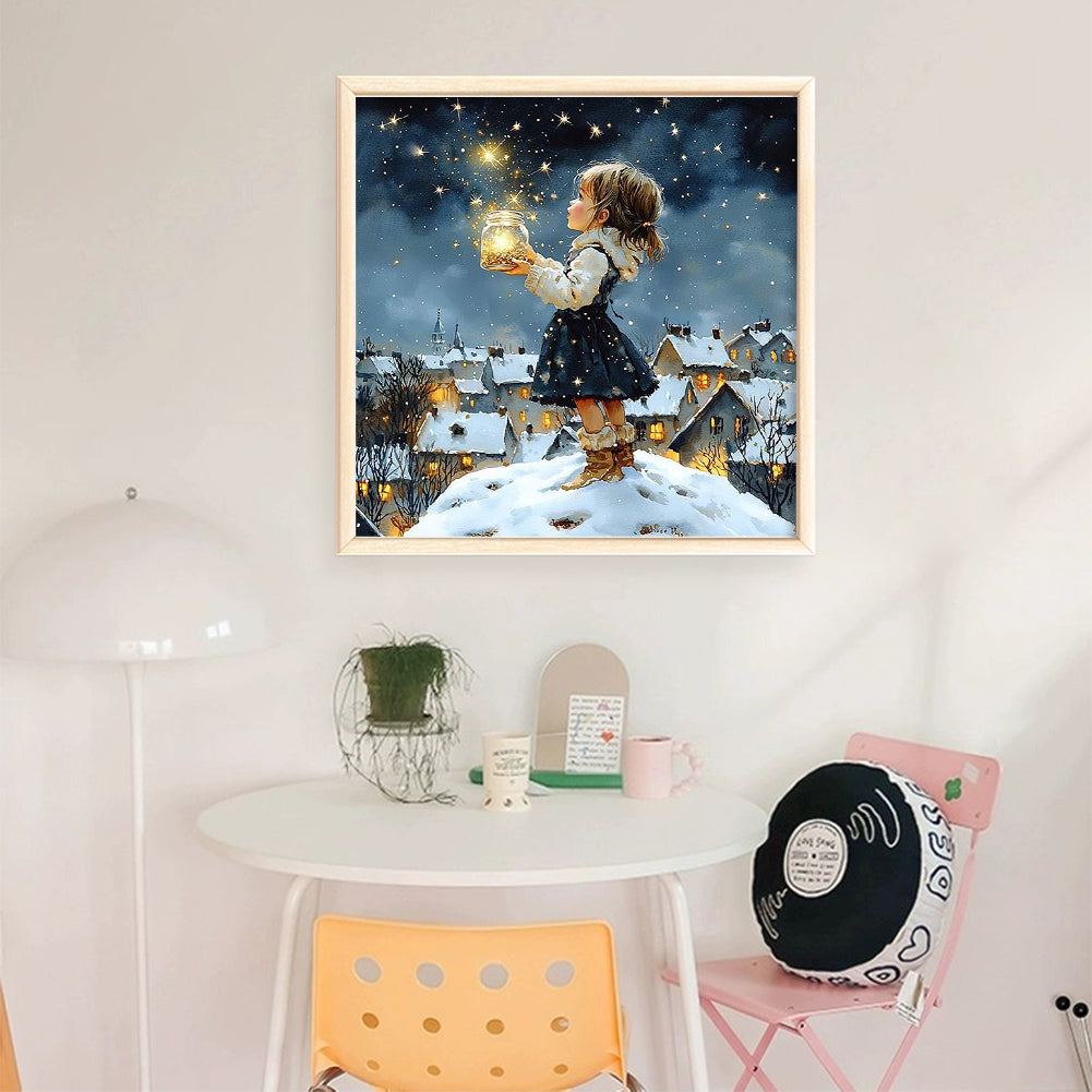 Girls - 14CT Stamped Cross Stitch 50*50CM