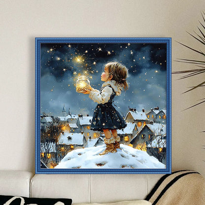Girls - 14CT Stamped Cross Stitch 50*50CM