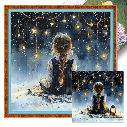 Girls - 14CT Stamped Cross Stitch 50*50CM