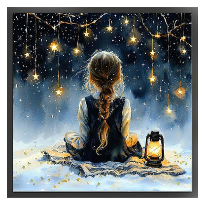 Girls - 14CT Stamped Cross Stitch 50*50CM