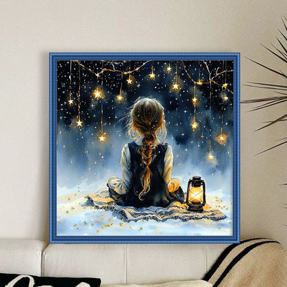Girls - 14CT Stamped Cross Stitch 50*50CM