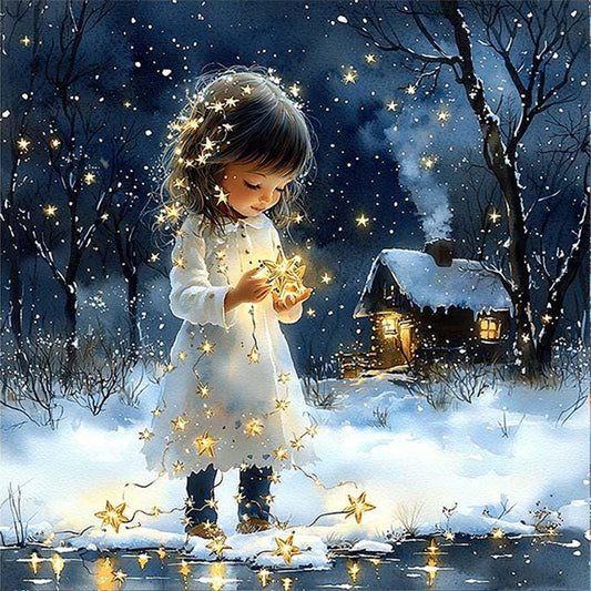 Girls - 14CT Stamped Cross Stitch 50*50CM
