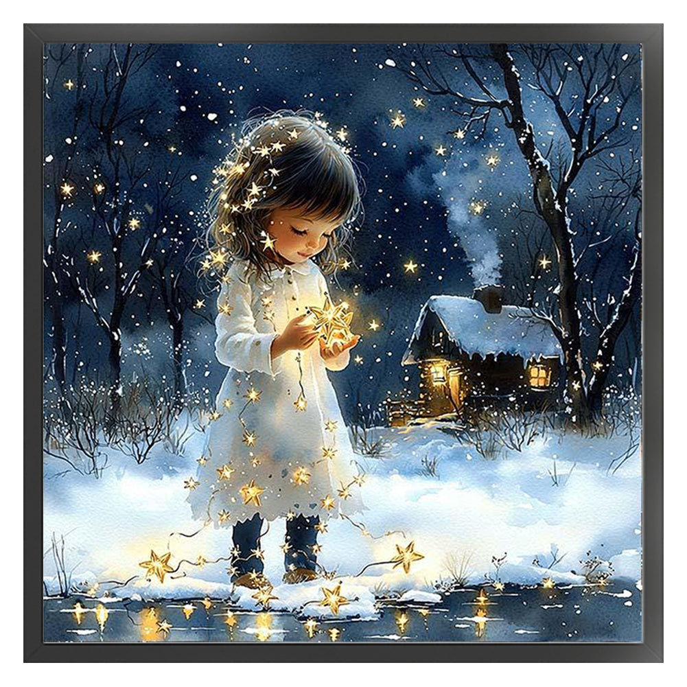 Girls - 14CT Stamped Cross Stitch 50*50CM