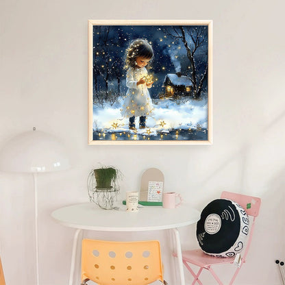 Girls - 14CT Stamped Cross Stitch 50*50CM