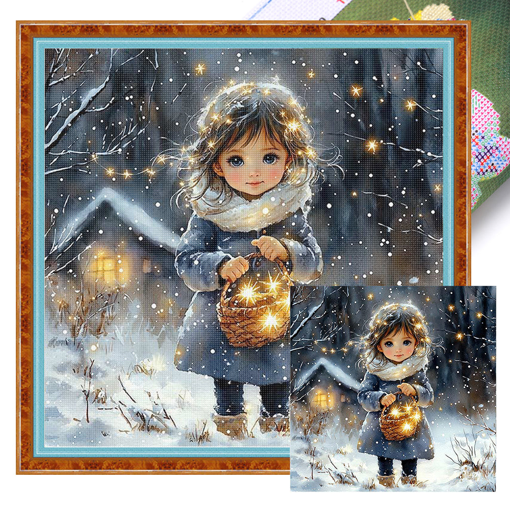 Girls - 14CT Stamped Cross Stitch 50*50CM