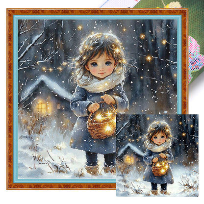 Girls - 14CT Stamped Cross Stitch 50*50CM