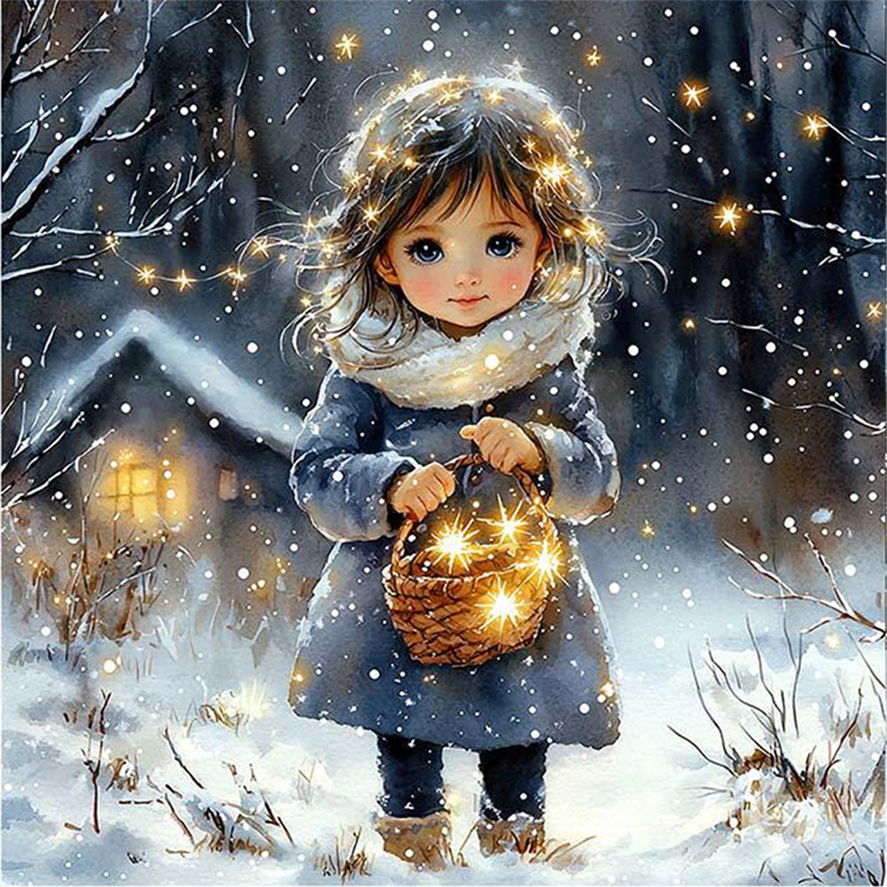 Girls - 14CT Stamped Cross Stitch 50*50CM