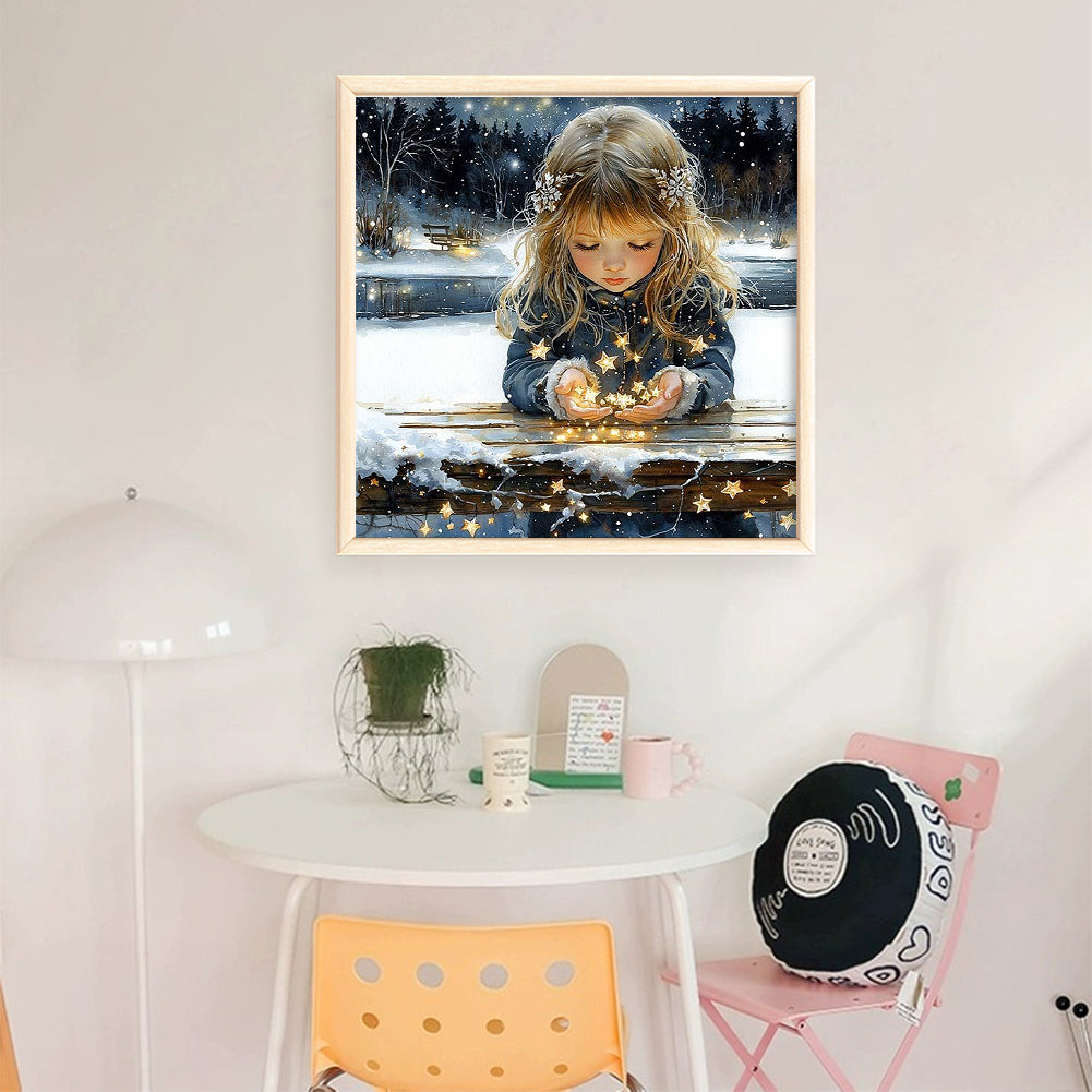 Girls - 14CT Stamped Cross Stitch 50*50CM