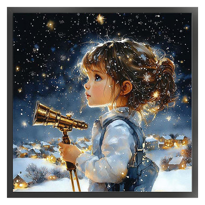 Girls - 14CT Stamped Cross Stitch 50*50CM