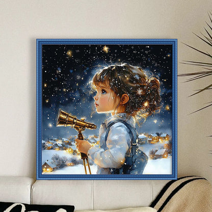Girls - 14CT Stamped Cross Stitch 50*50CM