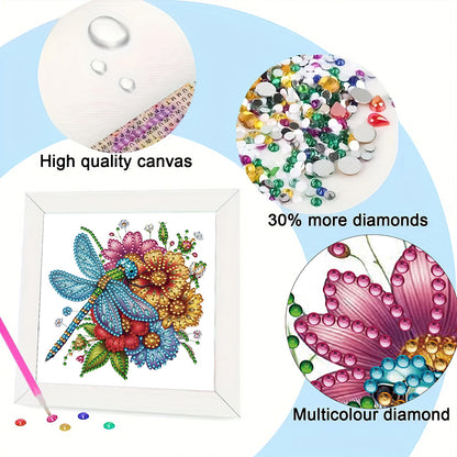 Dragonfly - Special Shaped Drill Diamond Painting 18*18CM