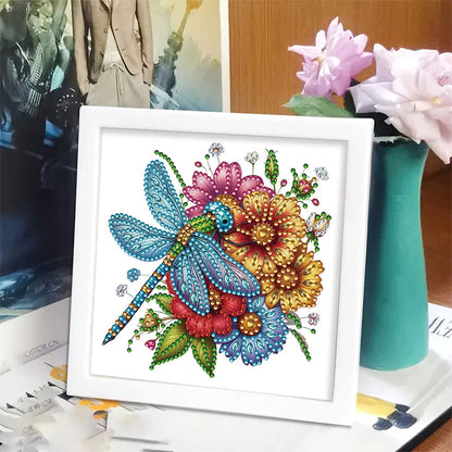 Dragonfly - Special Shaped Drill Diamond Painting 18*18CM