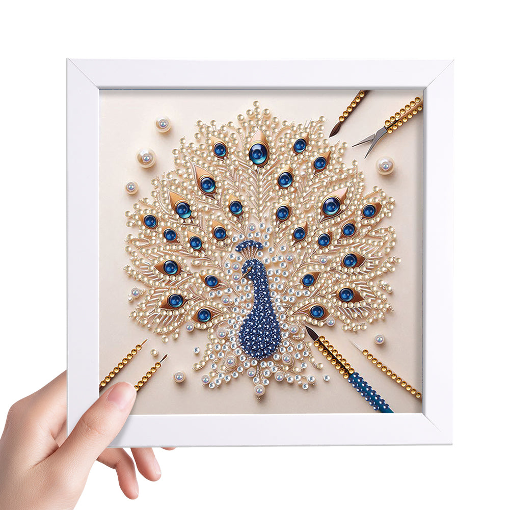 Peacock - Special Shaped Drill Diamond Painting 18*18CM