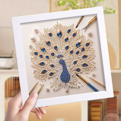 Peacock - Special Shaped Drill Diamond Painting 18*18CM