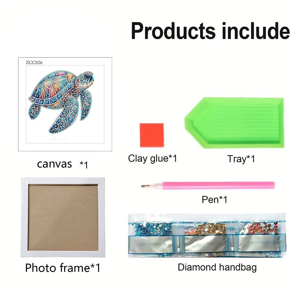 Sea Turtle - Special Shaped Drill Diamond Painting 18*18CM