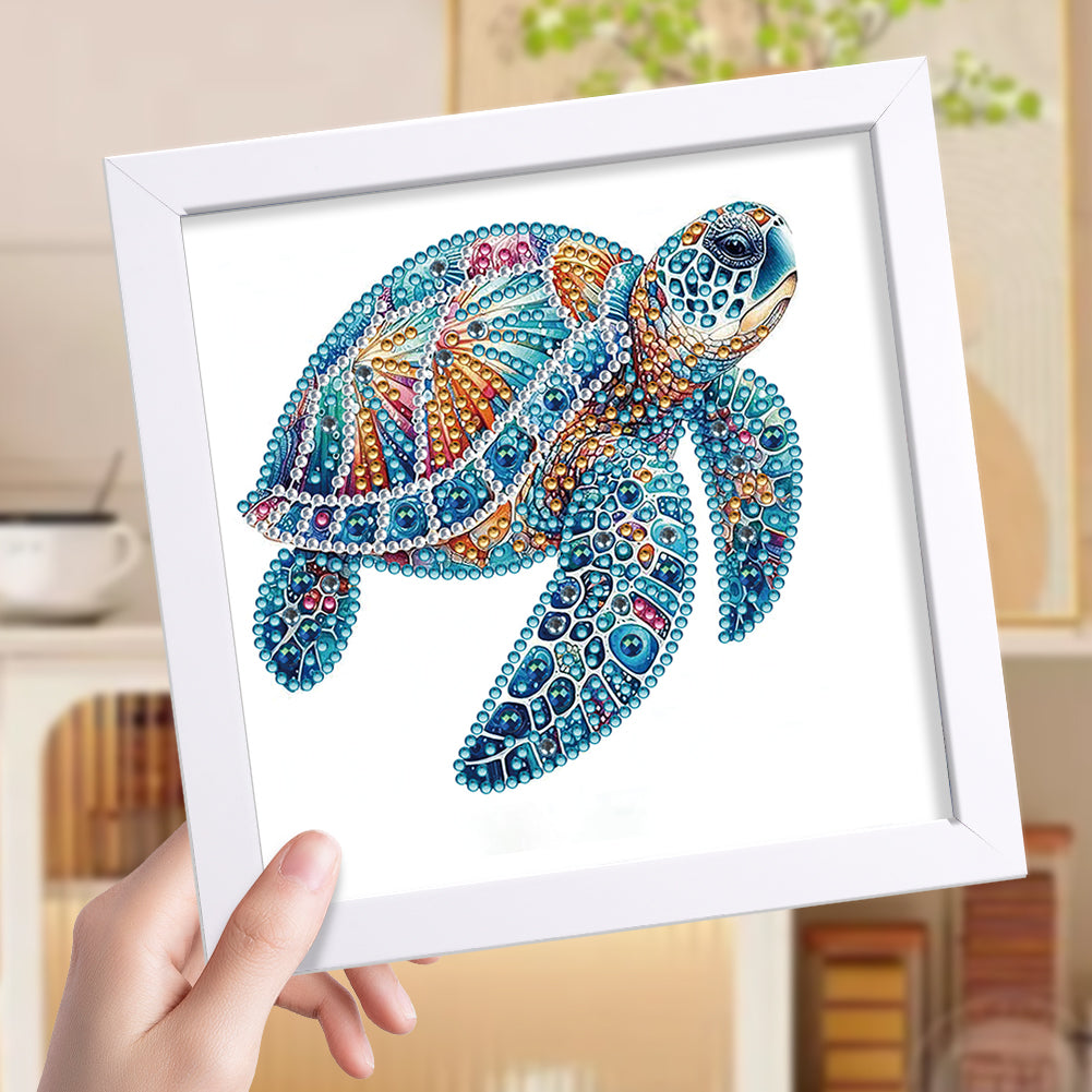 Sea Turtle - Special Shaped Drill Diamond Painting 18*18CM