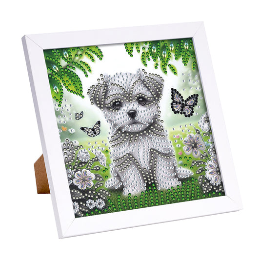 Puppy - Special Shaped Drill Diamond Painting 18*18CM