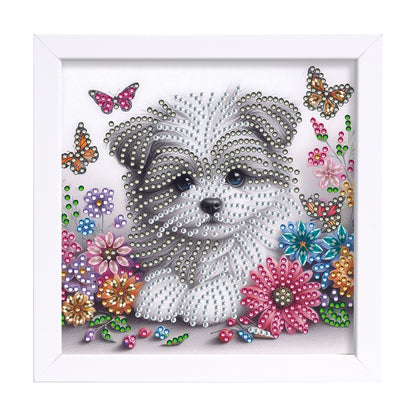 Dog - Special Shaped Drill Diamond Painting 18*18CM
