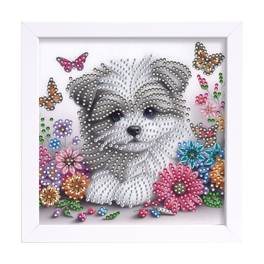Dog - Special Shaped Drill Diamond Painting 18*18CM