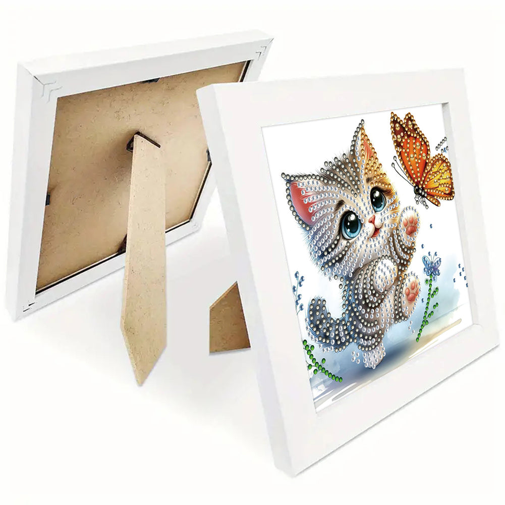 Kitten - Special Shaped Drill Diamond Painting 18*18CM