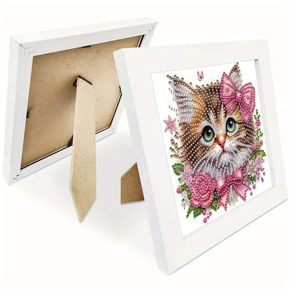 Cat - Special Shaped Drill Diamond Painting 18*18CM