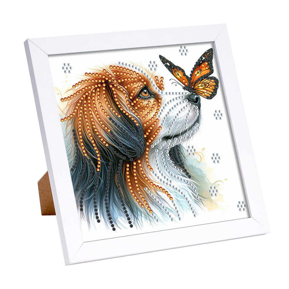 Puppy - Special Shaped Drill Diamond Painting 18*18CM