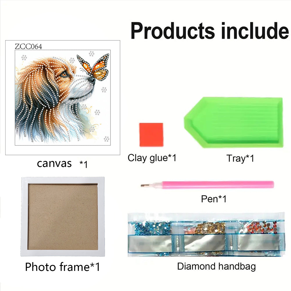 Puppy - Special Shaped Drill Diamond Painting 18*18CM