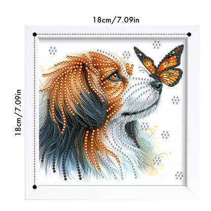 Puppy - Special Shaped Drill Diamond Painting 18*18CM